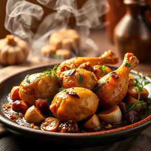 Kedjenou - Chicken & Garlic Recipe